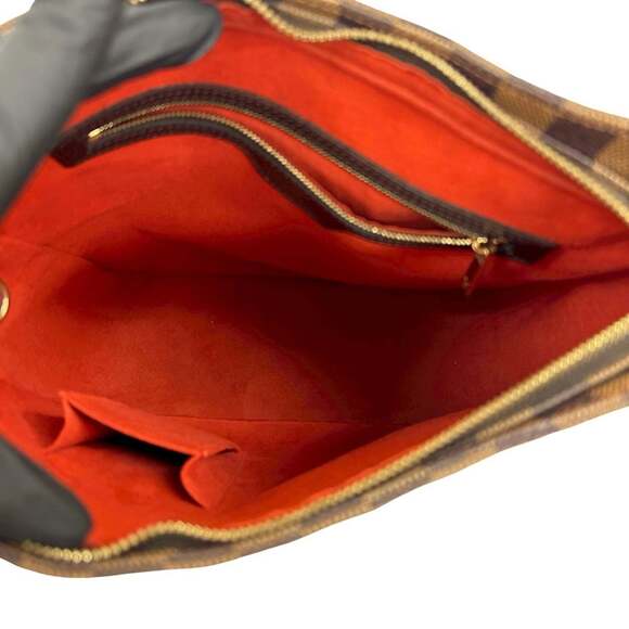 LOUIS VUITTON Authentic Brown Damier Leather Looping GM Shoulder Bag - Picture 9 of 9